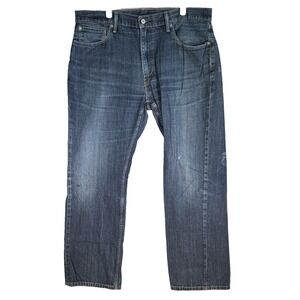 Levis 559 Jeans Mens 38x32 Blue Relaxed Straight Medium Wash Zip Fly Denim